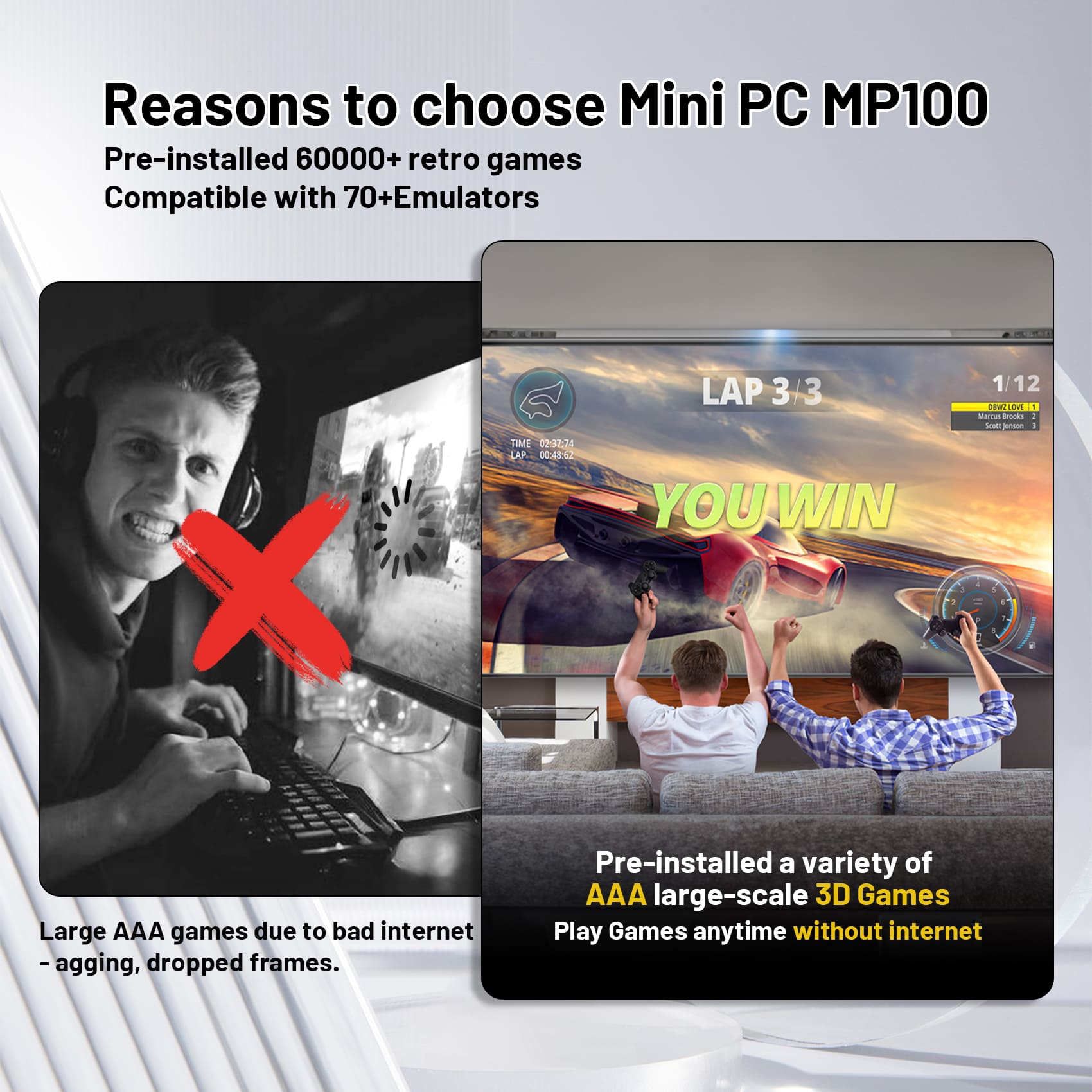 Mini PC MP100 Windows 11 Pro - Arcade Systems